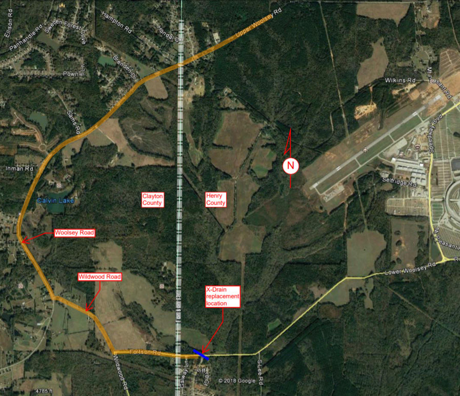 Lower Woolsey Road to close November 18 due to a storm drain replacement